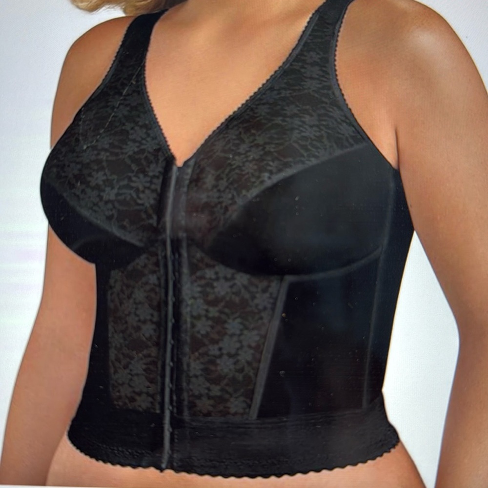 Fully Slimming Wireless Back & Posture Support Longline Bra with Front Closure